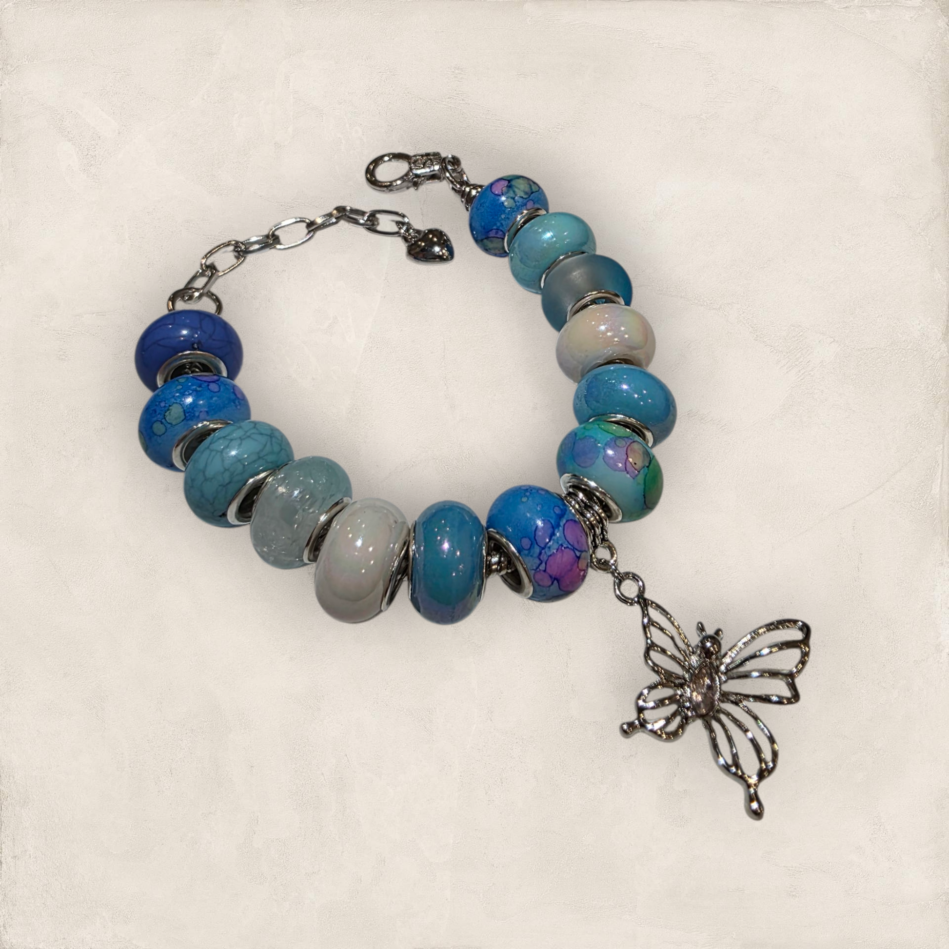 Butterfly Blue Bracelet Large