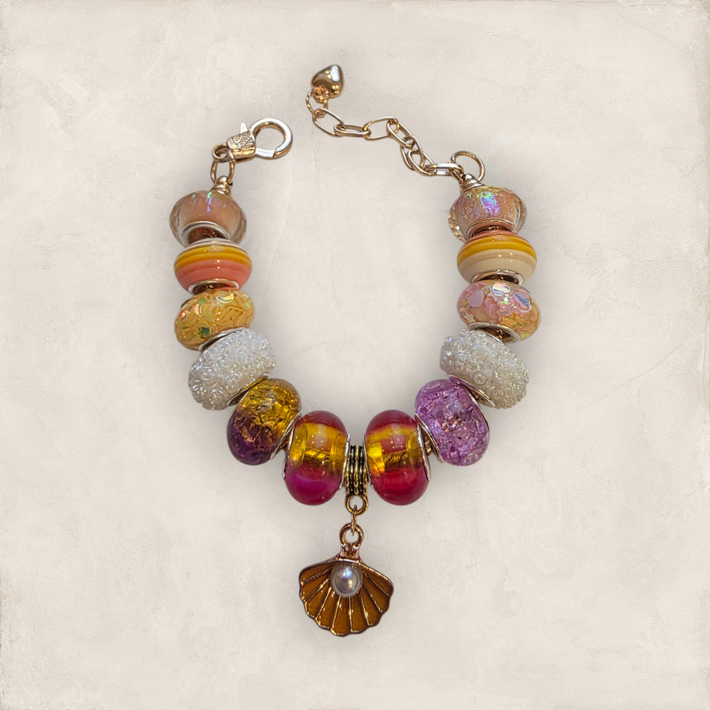 Seashell Pearl Bracelet