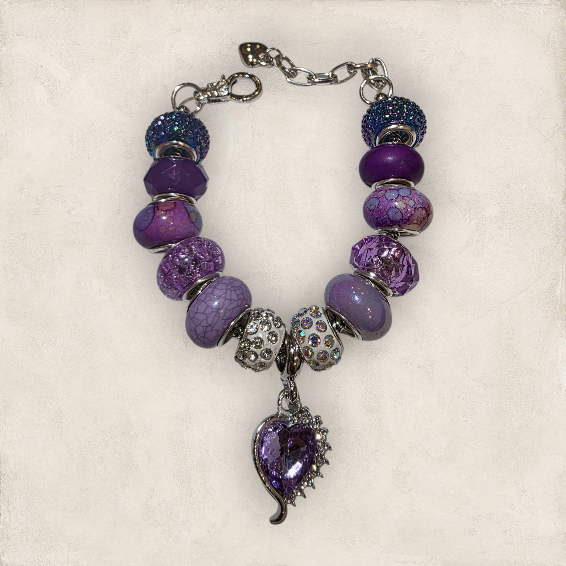 Purple Heart Bracelet
