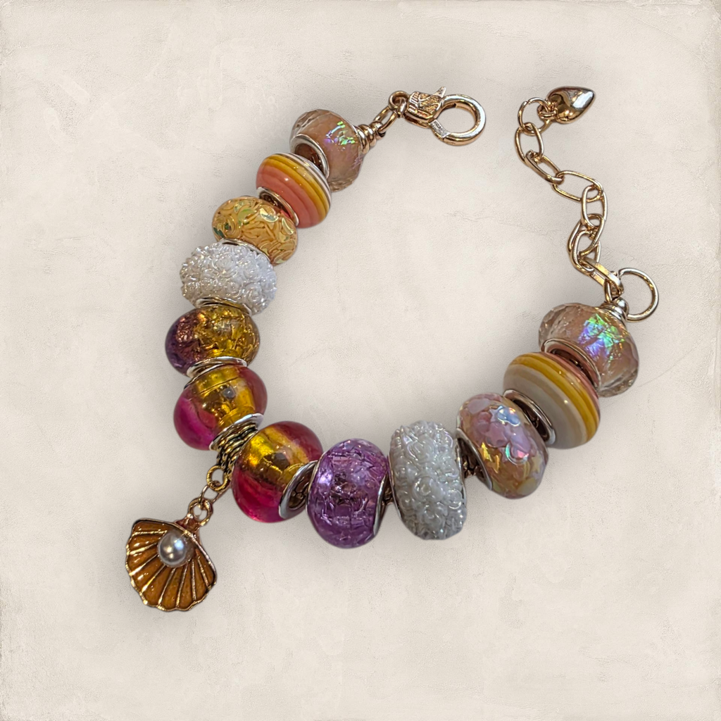 Seashell Pearl Bracelet