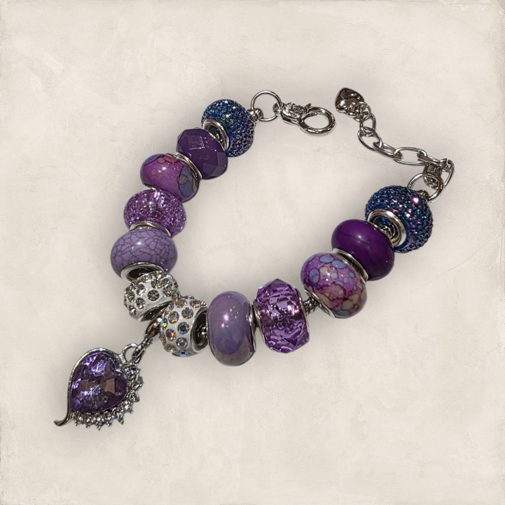 Purple Heart Bracelet