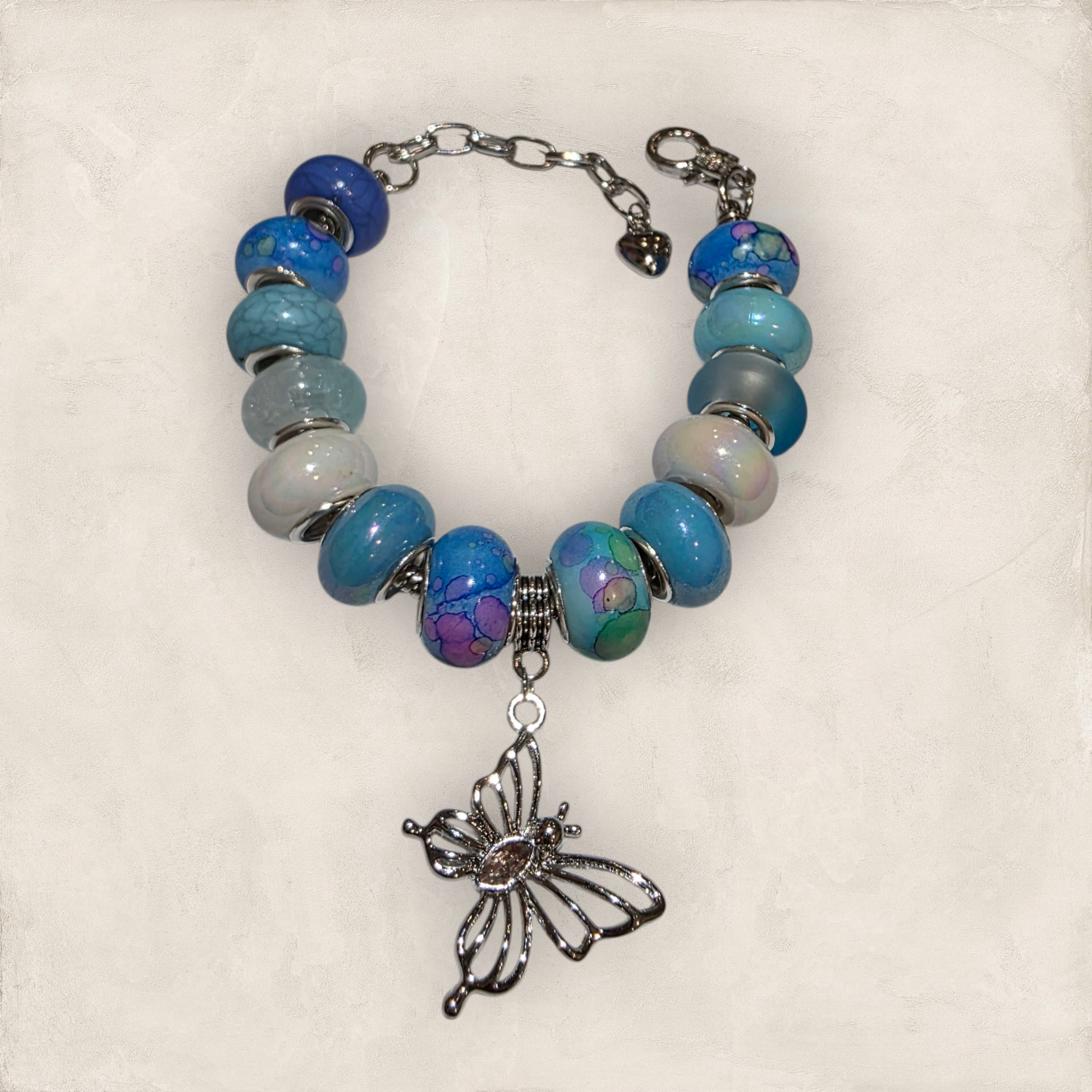 Butterfly Blue Bracelet Large