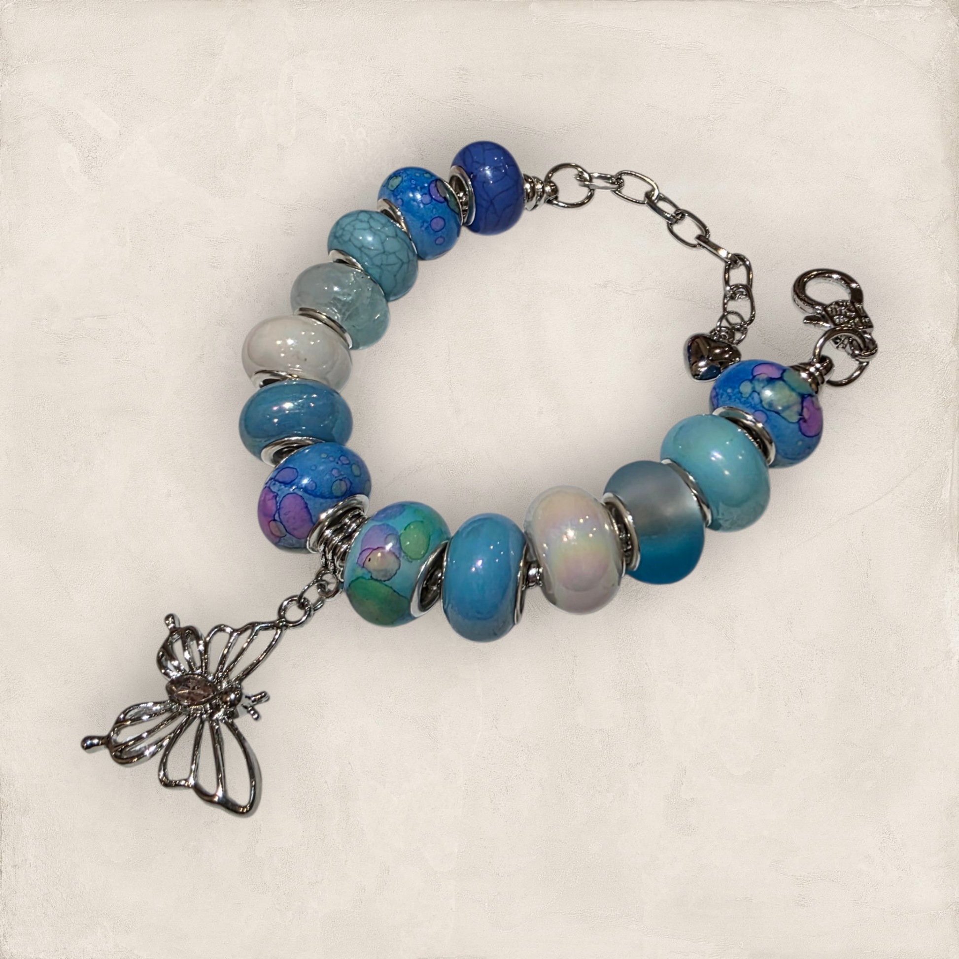 Butterfly Blue Bracelet Large